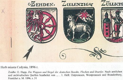 Barwy herbu ustalone zostały przez Ottona Huppa w jego herbarzu wydanym w 1896 r.